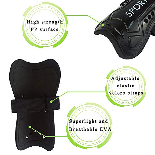 Soccer Shin Guards with Socks - Black, 1 Pair, S (3'3"-3'11")