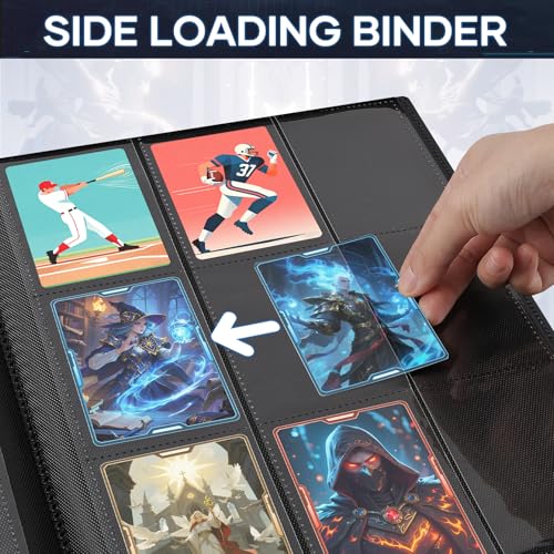 360 Pockets Trading Card Binder - Black Side Loading Album