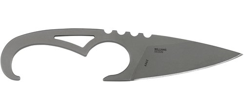 CRKT SDN Fixed Blade Knife with Sheath: Lightweight EDC Outdoor Knife, Stainless Steel with Thermoplastic Sheath 2909, Gray