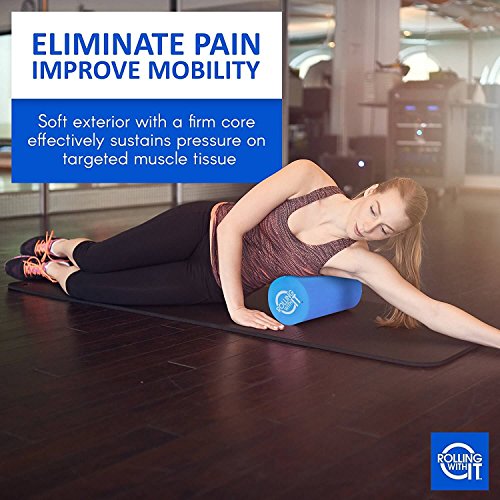 High Density Foam Roller - 18 x 6 Inch for Deep Tissue Recovery