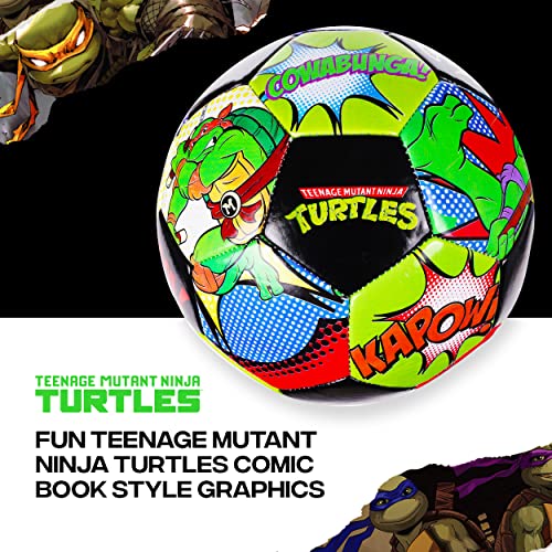 Capelli Sport Teenage Mutant Ninja Turtles Size 5 Soccer Ball - Officially Licensed TMNT Youth Training Ball with Vibrant Graphics