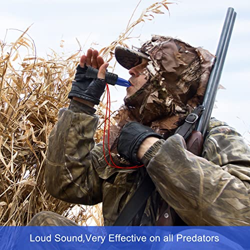 Duck Call for Hunting - Loud Sound Whistle - Black & Blue
