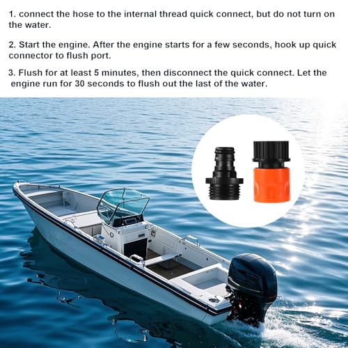 Boat Engine Flush Kit for Sea-Doo & Kawasaki Watercraft - Orange