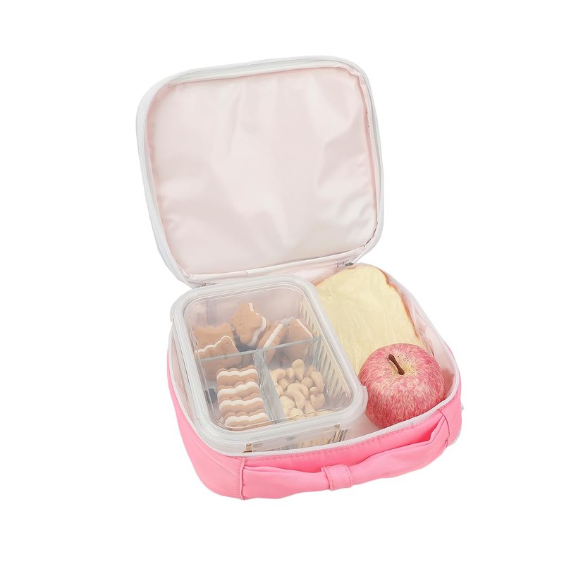 Packed Party Confetti Filled Pink 17" Backpack With Lunchbox
