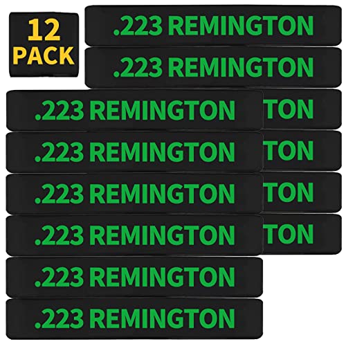 .223 Remington Magazine Marking Bands - 12 Pack Green