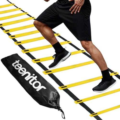 Agility Ladder for Speed Training - 13 Rungs, 23 Feet, Carry Bag