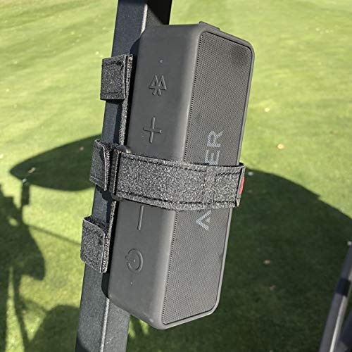 Portable Bluetooth Speaker Mount for Golf Cart Railing - Adjustable Non-Slip Holder