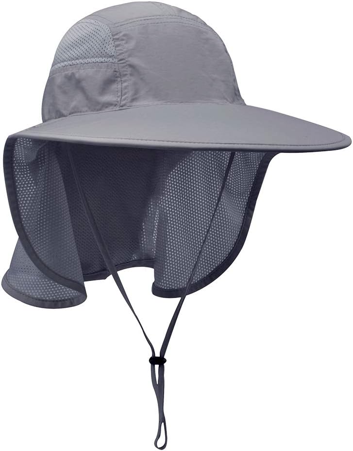 Skiennix Unisex UV Protection Sun Hat - Outdoor Activities with Neck Flap | Adjustable Fit