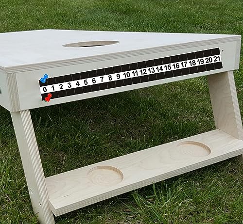 Durable Steel Scoreboard with Magnetic Keepers for Cornhole Boards - One Scoreboard