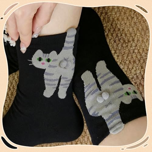 Pilates Grip Socks for Women - Ruffle Non-Slip Dance Socks - One Size Black+Beige