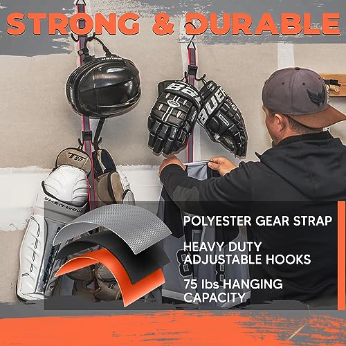 UTTY Portable Hockey Gear Drying Rack - Vertical Over-the-Door Organizer