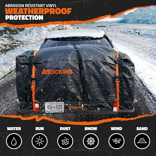 Heavy Duty Hitch Cargo Carrier 60"x24"x6" with Waterproof Bag