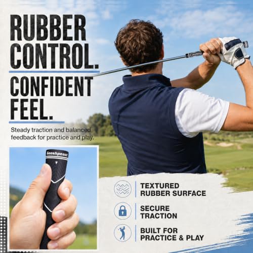 Goashpeaot Grey Midsize Premium All-Weather Golf Grips 13-Pack with Putter Grip & Regripping Kit