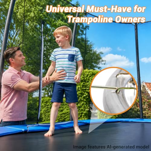 Trampoline Spring Pull Tool - Stainless Steel T-Hook with Handle