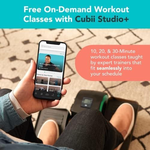 Cubii Move - Under Desk Elliptical Bike | Portable Seated Exerciser with Adjustable Workout Levels for Adults & Seniors
