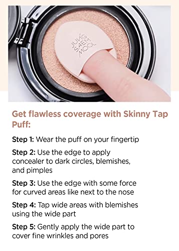 Skinny Tap Puff Set - 3 Ultra-Precise Makeup Applicators