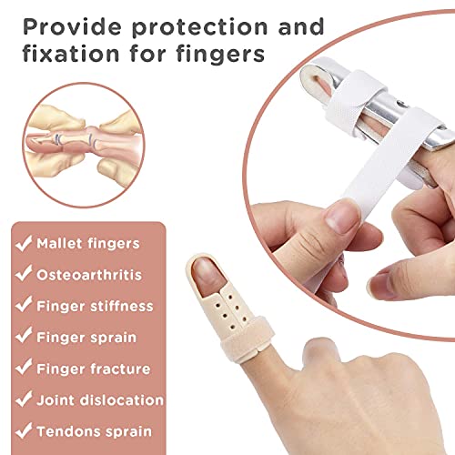 Sopito Finger Splint, 7 Pack Brace for Knuckle Immobilization