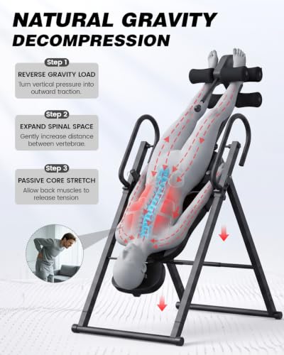 Inversion Table for Back Pain Relief - Back Stretcher Machine