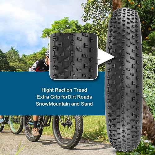 SIMEIQI 20x4.0 Inch Electric Bike Fat Tire - Anti-Puncture, All-Terrain Replacement