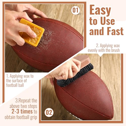 Football Conditioning Kit - Grip Brush & Wax Set for Players
