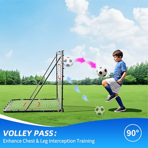 Amazing Tour Matte Black 4×4FT Soccer & Baseball Rebounder Net - Adjustable Angle