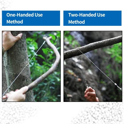 3-Pack Stainless Steel Wire Saw - 28-inch Portable Rope Handle Saw