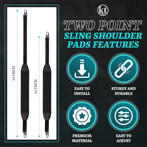 Adjustable Padded Gun Sling for Hunting - 2 Point Rifle Strap