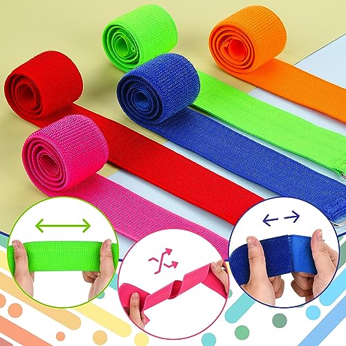 20 Pcs Catch Tail Game Belts for Kids & Adults, Colorful Outdoor Party Fun