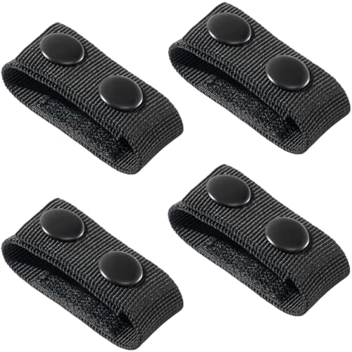 4-Pack Nylon Duty Belt Keepers with Double Snaps