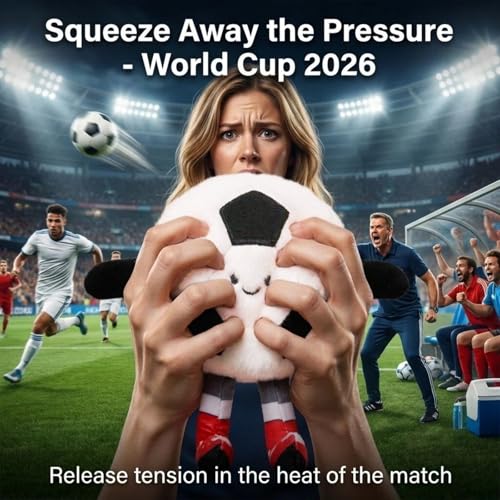 Soccer Keychain Plush Bag Charm - Soft Football Pendant - Black