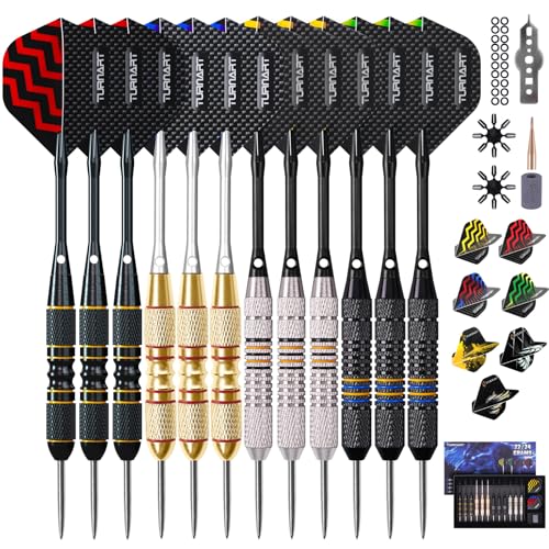 Professional Steel Tip Darts Set with 12 Darts & Stylish Case