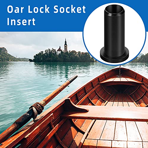 4 Pcs Oar Lock Socket Insert, 1/2" Nylon Oarlock Bushings for Marine