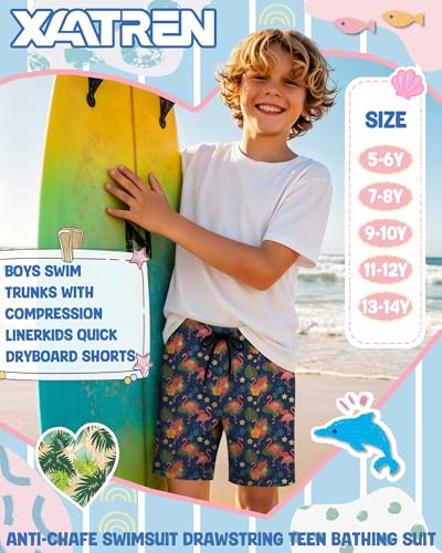 Boys Quick Dry Swim Trunks - Lightweight & Comfortable