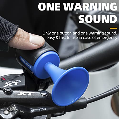 ROCKBROS 120dB Electric Bike Horn Black – IPX4 Waterproof, Quick Install