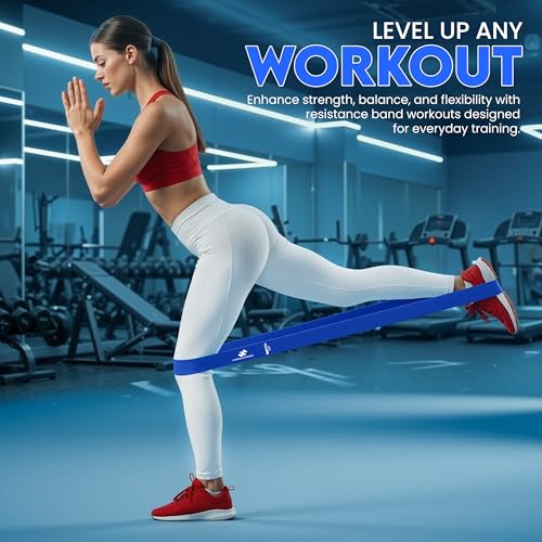 Loop Resistance Bands Set of 5 - Natural Latex Exercise Bands for Training