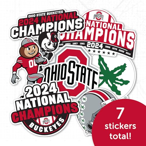 Ohio State Buckeyes 2024 Football Champs Sticker Decal - Desert Cactus