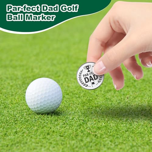 Premium Golf Gift Set for Dad - Divot Tool, Ball Marker & Hat Clip