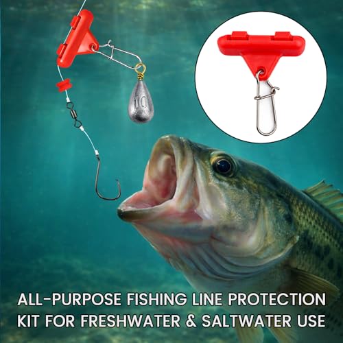 Vipfish Green 12PCS Sinker Slides & Bumper Stops for Catfish Carolina Rig