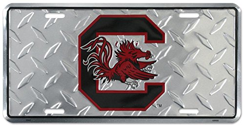 South Carolina Gamecocks Embossed Metal License Plate - 6 x 12