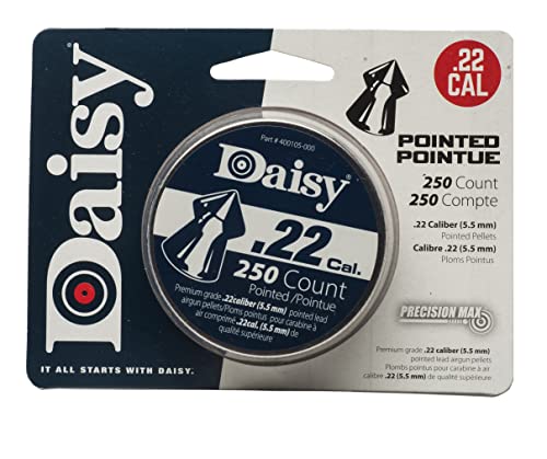 Daisy PrecisionMax .22 Caliber Pointed Field Pellets - 250 Count