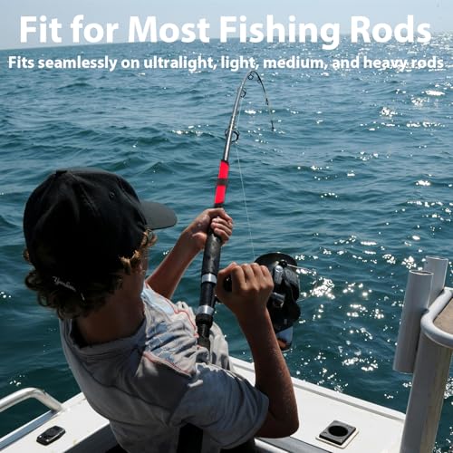 8-Pack Fishing Rod Lure Wraps - 6" Neoprene Protector Sleeves