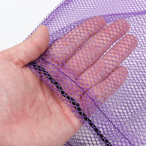 Mesh Drawstring Ball Bag - Purple 18"x12" for Gym, Swim & Laundry
