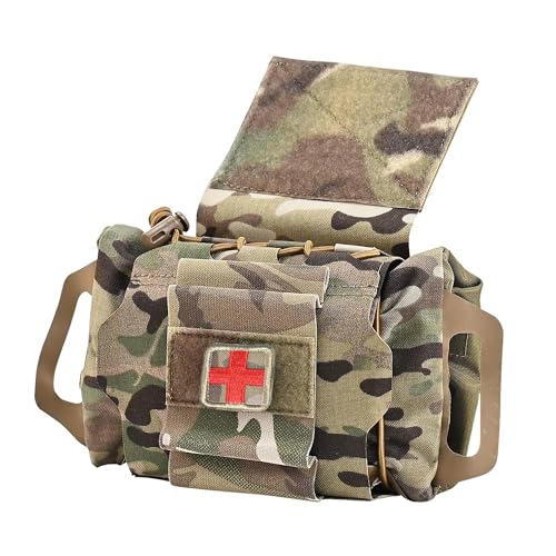 SABADO CP Quick Deploy IFAK Pouch with Med Roll Carrier – Hypalon Handle, 2-Piece