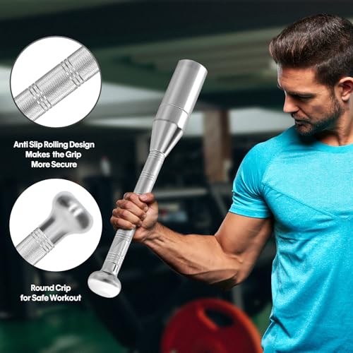 Adjustable Steel Indian Club Set - 6.6 to 22 LB Strength Training