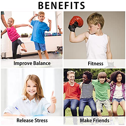 Willingfun Blue Kids Pogo Stick for Ages 8-13, Safe & No Assembly