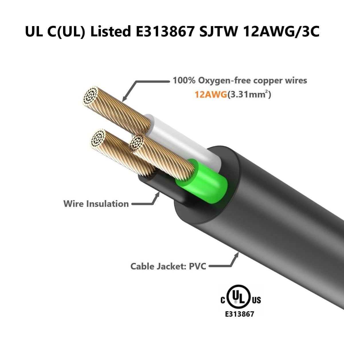 12AWG Right-Angle Plug Adapter 90-Degree 15Amp to 20Amp 1FT, 15 Amp Household Plug to 20 Amp T Blade Adapter Extender, Nema 5-15P to 5-15R/5-20R, 5-15P to 6-15R/6-20R, Angled 15A to 20A Extension cord