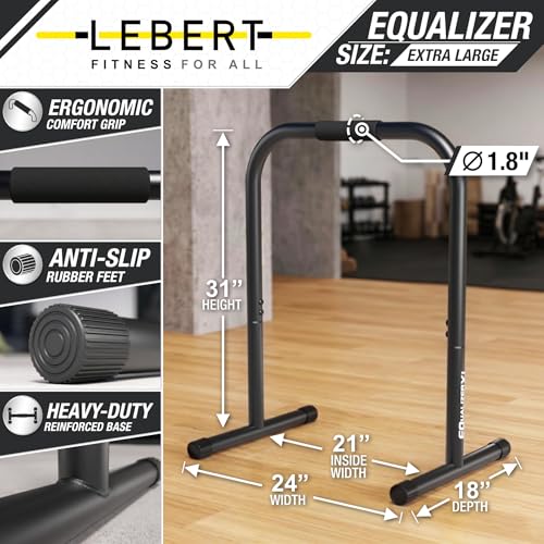 Total Body Strengthener Dip Station - Black XL
