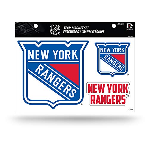 New York Rangers Die Cut Team Magnet Set - 8.5 x 11" - Blue
