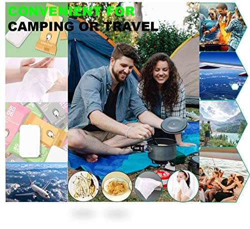 Compressed Cotton Towels - Portable Washcloths for Travel & Camping
