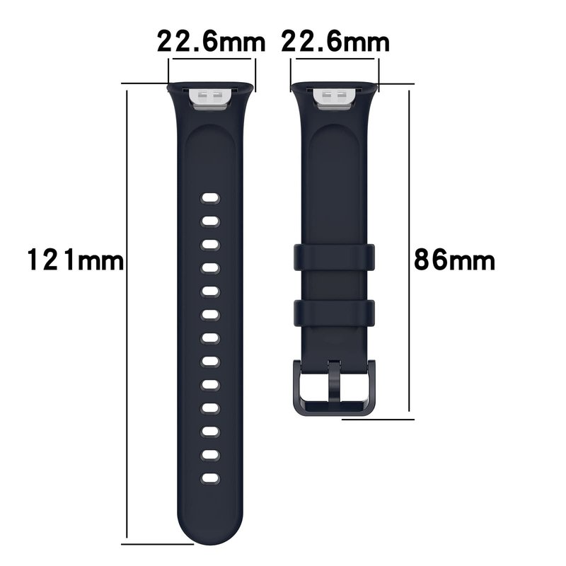 LOKEKE Compatible with Xiaomi Mi Band 7 Pro Replacement Band - Silicone Replacement Wrist Watch Band Strap Compatible with Xiaomi Mi Band 7 Pro(Silicone Black)